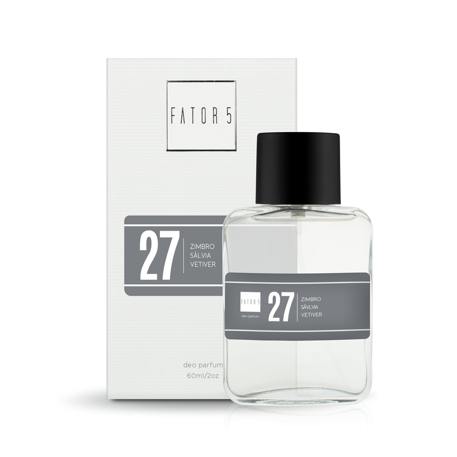 Frasco do Perfume 27 60ml da Fator 5
